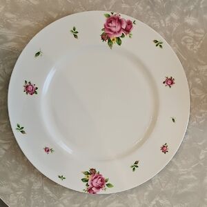 Royal Albert Pink Rose Floral Dinner Plate